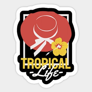Tropical Life Sticker